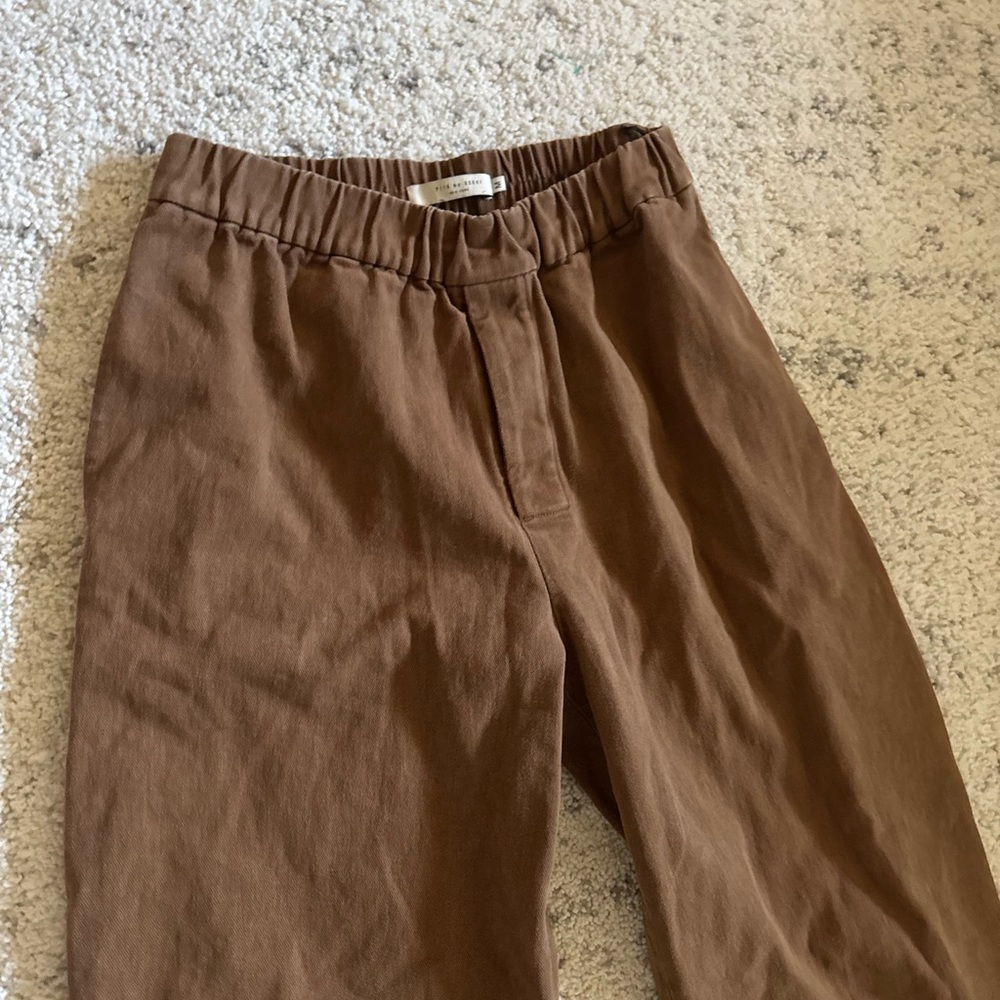 7115 by Szeki SIGNATURE ELASTIC PULL-UP‎ TROUSER Sz M CANVAS EDITION CARAMEL - Picture 6 of 9